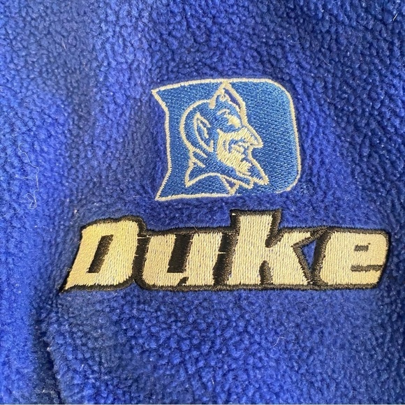 DUKE BLUE DEVILS University Men size Large 1/4 zip pullover jacket long sleeve - Picture 4 of 10